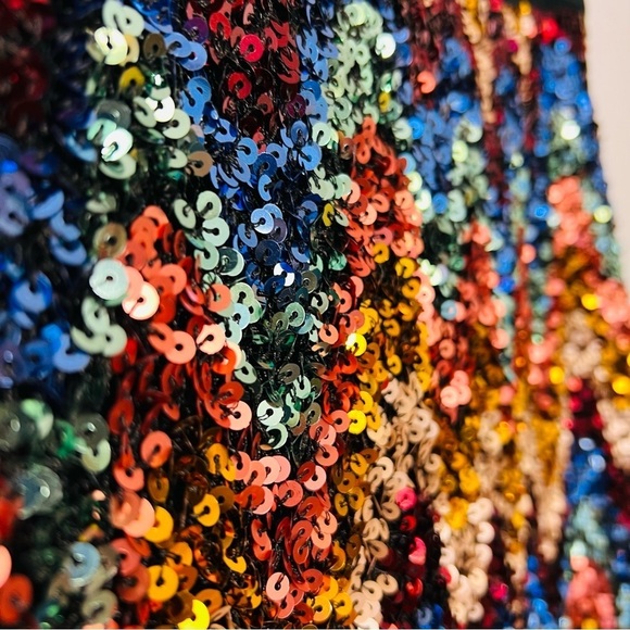 Maeve by Anthropologie Sequin Sparkle Party New Years Party Skirt 6 - Picture 6 of 12